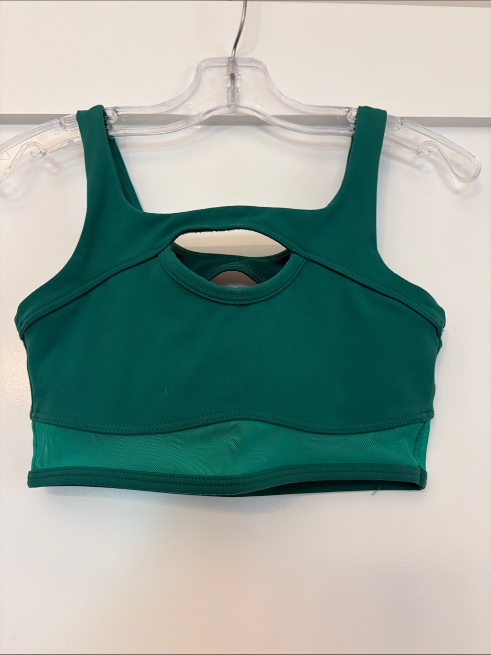 Five the Label Green Cutout and Illusion Top and Shorts